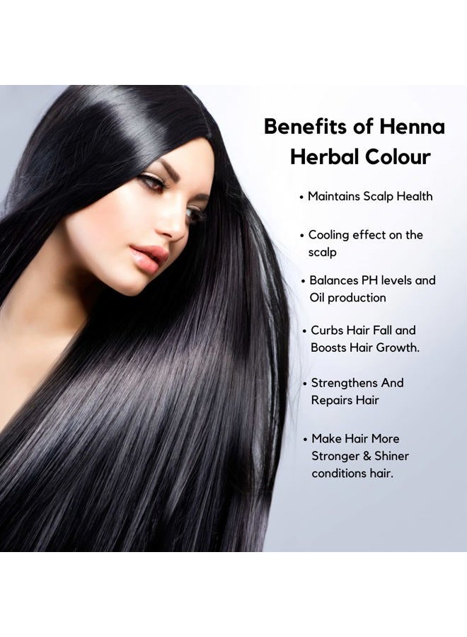 SVATV Black Henna Hair Color with Goodness of 9 Herbs | Black Henna Mehndi for Hair, Make Hair Soft & Shiner Natural Hair Color for Men & Women 227g,08oz Half Pound - Image 4